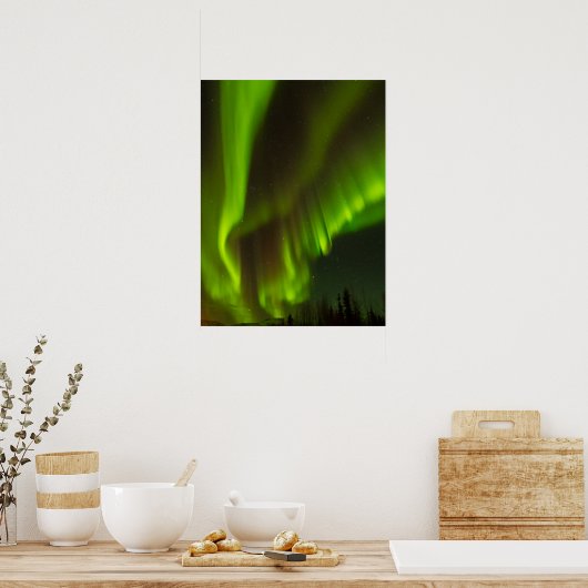 Die Nordlichter | Banken, Alaska Poster (Küche)