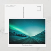 Die Nordlichter Postkarte (Vorne/Hinten)