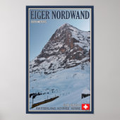Die Nordmauer des Eigers Poster (Vorne)