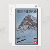 Die Nordmauer des Eigers Postkarte (Vorne/Hinten)