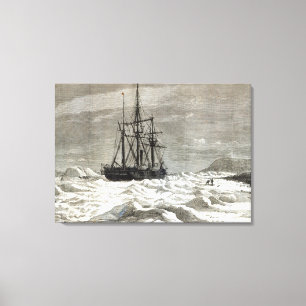 Die Nordpol-Expedition Leinwanddruck