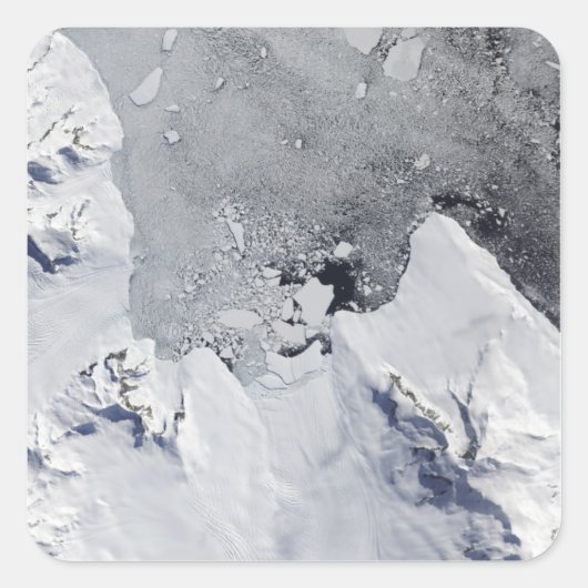 Die Nordspitze der Insel Alexander Quadratischer Aufkleber (Vorderseite)