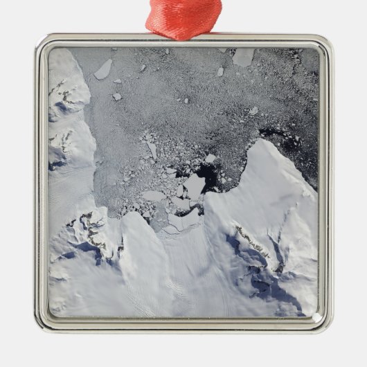 Die Nordspitze der Insel Alexander Silbernes Ornament (Vorne)