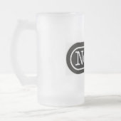 Die Normen-Logo-Bier-Tasse Mattglas Bierglas (Links)
