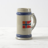 die norwegische Hauptverteidigung, Norwegen Bierglas (VorderseiteRechts)