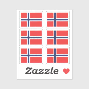 Die Norwegische Sammlung unter der Flagge von 6 Aufkleber