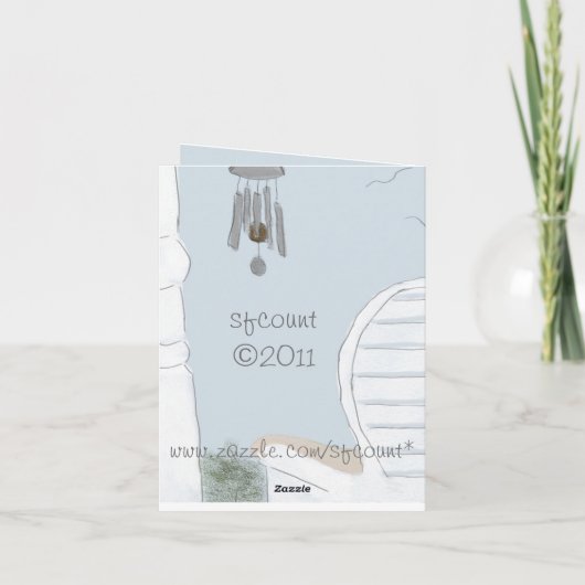 Die Note Card für Windspiele nutzen Karte (Rückseite)