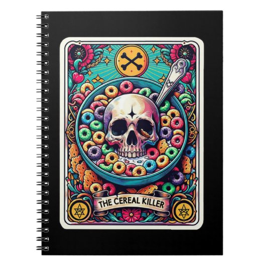 Die Notebook-Sammlung Cereal Killer Tarot Card Notizblock (Vorderseite)
