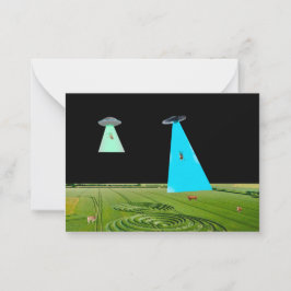 Die Notecard des Rinds aufblähen Mitteilungskarte