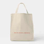 Die Notfalltasche der Braut Tragetasche (Rückseite)