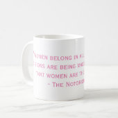 Die notorische RBG Zitat-Tasse Kaffeetasse (Vorderseite Links)