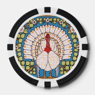 Die Nouveau Erntedank-Türkei-Fahne Pokerchips