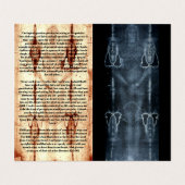 Die nüchterne Warnung Visitenkarten (Innenseite Aufgefaltet)