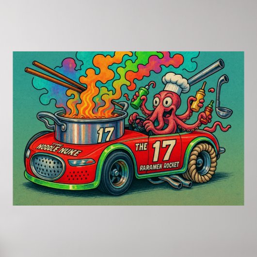 Die Nudeln (die Ramen-Rakete) Poster (Vorne)