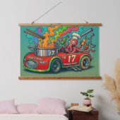 Die Nudeln (die Ramen-Rakete) Wandteppich Mit Holzrahmen (Schlafzimmer)