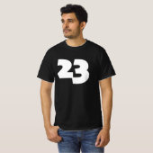 Die Nummer 23 Druckneuheit: Nur Nummer T-Shirt (Vorne ganz)