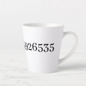 Die Nummer Pi Math & Science Lover Milchtasse (Rechts)