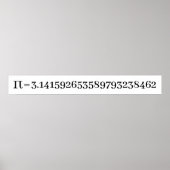 Die Nummer Pi Math & Science Lover Poster (Vorne)
