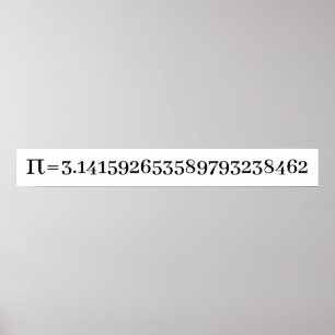 Die Nummer Pi Math & Science Lover Poster
