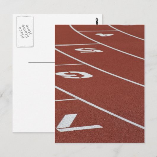 Die nummerierte Ecke Postkarte (Vorne/Hinten)