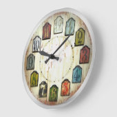 Die nummerierten Blöcke Große Wanduhr (Winkel)