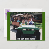 DIE NUN FAHREN WIEDER! POSTKARTE (Vorne/Hinten)