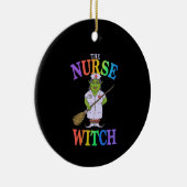 Die Nurse Hexe hat eine unheimlich schöne Hallowee Keramik Ornament (Rechts)