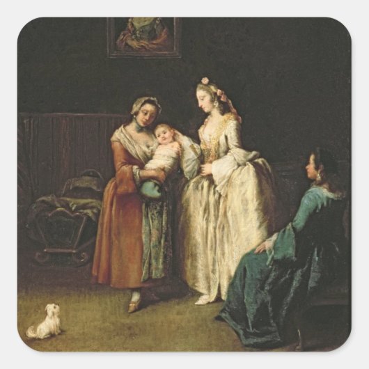 Die Nurse Quadratischer Aufkleber (Vorderseite)