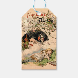 Die Nursery Alice 1890 Vintage Wonderland Cover Geschenkanhänger