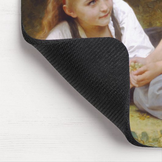 Die Nuss-Sammler durch W.A. Bouguereau Mousepad (Ecke)