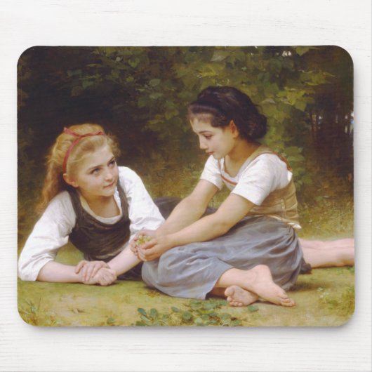 Die Nuss-Sammler durch William Adolphe Bouguereau Mousepad (Vorne)
