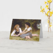 Die Nuss-Sammler, William-Adolphe Bouguereau Karte (Gelbe Blume)