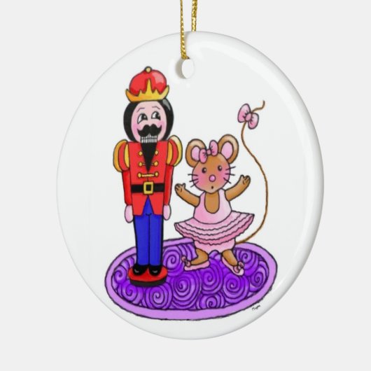 Die Nussknacker-Ballerina Keramik Ornament (Links)