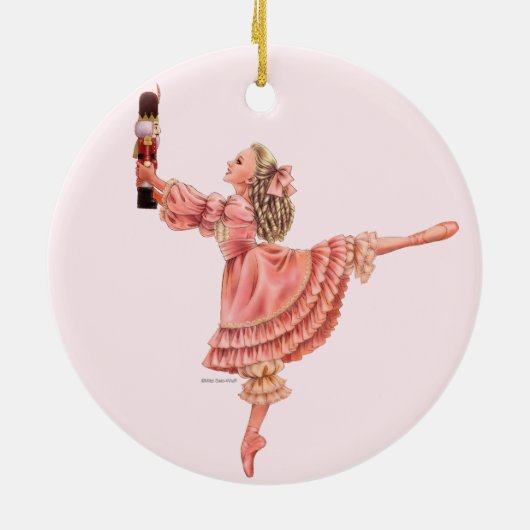 Die Nussknacker-Ballett-Andenken-Verzierung mit Keramikornament (Hinten)