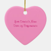 Die Nussknacker-Ballett-Herz-Form-Verzierung - Keramik Ornament (Hinten)