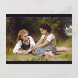 Die Nut Gatherers von W.A. Bouguereau Postkarte