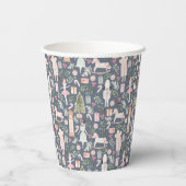 Die Nutcracker Aquarellbilder Papier Cups Pappbecher (Rückseite)