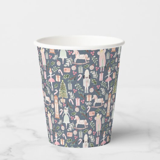 Die Nutcracker Aquarellbilder Papier Cups Pappbecher (Vorderseite)