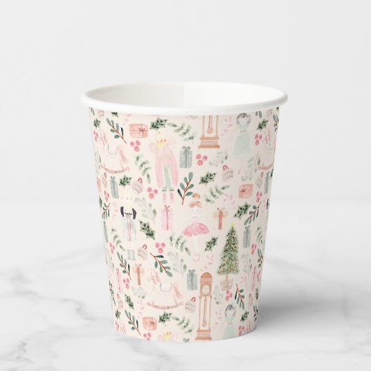 Die Nutcracker Aquarellbilder Papier Cups Pappbecher (Links)