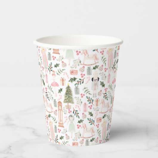 Die Nutcracker Aquarellbilder Papier Cups Pappbecher (Vorderseite)