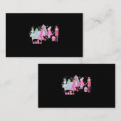 Die Nutcracker Ballet Pink Weihnachtsblume Fairy V Visitenkarte (Vorne/Hinten)