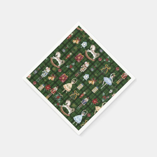 Die Nutcracker Ballet Weihnachtsfeiertage Serviette (Ecke)