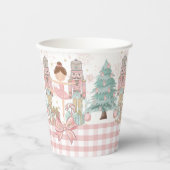Die Nutcracker Ballett Pastete Blush Pink Weihnach Pappbecher (Vorderseite)