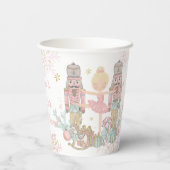 Die Nutcracker Ballett Pastete Blush Pink Weihnach Pappbecher (Rückseite)