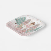 Die Nutcracker Ballett Pastete Blush Pink Weihnach Pappteller (Gewinkelt)