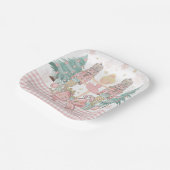 Die Nutcracker Ballett Pastete Blush Pink Weihnach Pappteller (Gewinkelt)