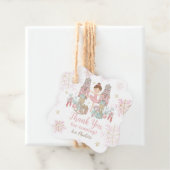 Die Nutcracker Ballett rot Rosa Winter Weihnachten Geschenkanhänger (Beispiel)