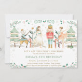 Die Nutcracker Ballett Weihnachtsfeier Einladung (Vorderseite)