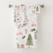 Die Nutcracker Holiday Watercolor Badhandtuch Set (Insitu)