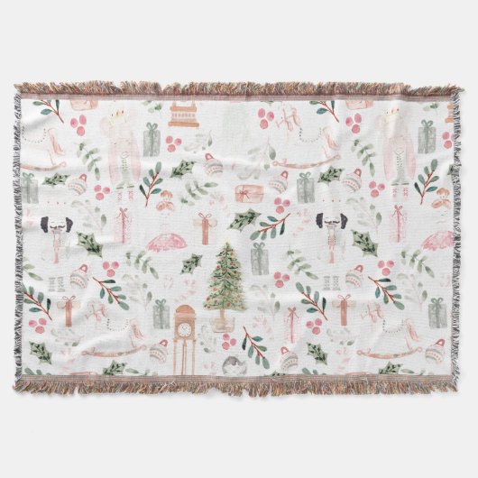 Die Nutcracker Holiday Watercolor Decke (Vorderseite)